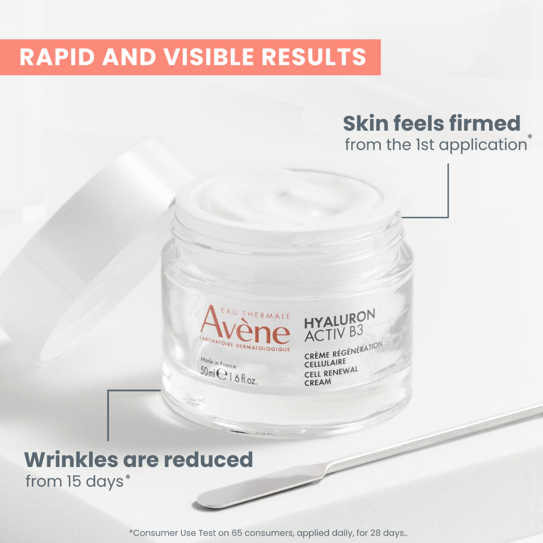 Buy Hyaluron Activ B3 Concentrated plumping serum Get Free Avène Hyaluron creme du jour pot 7ml