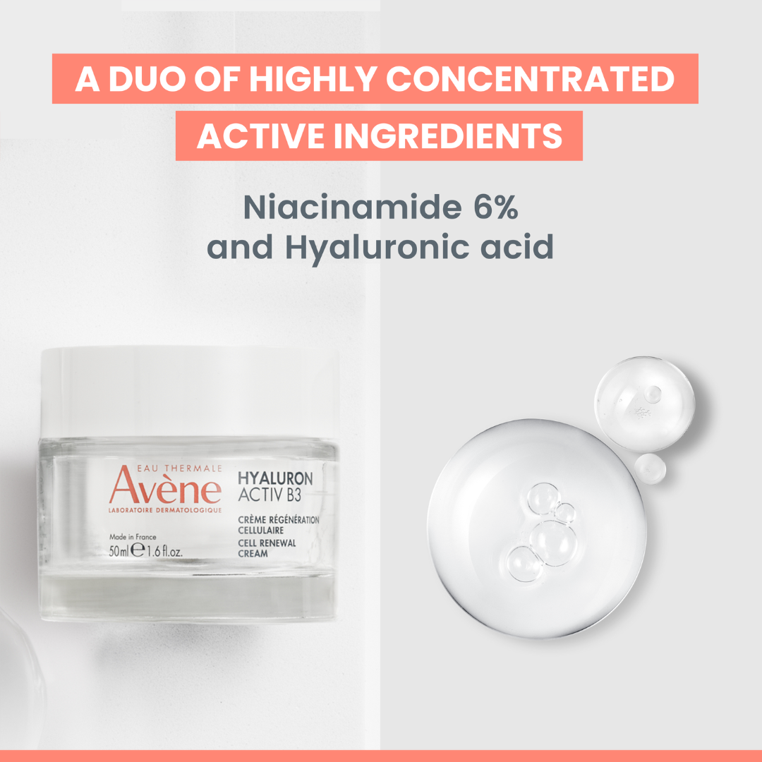 Buy Hyaluron Activ B3 Concentrated plumping serum Get Free Avène Hyaluron creme du jour pot 7ml