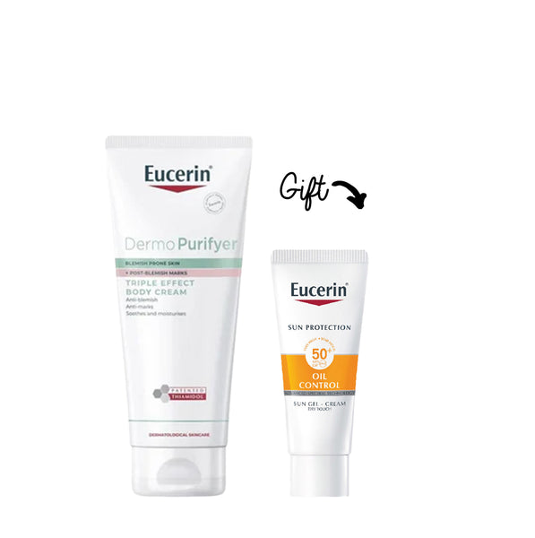 Buy DermoPurifyer Triple Effect Body Cream Get Free 1 mini Sun oil control 20ml