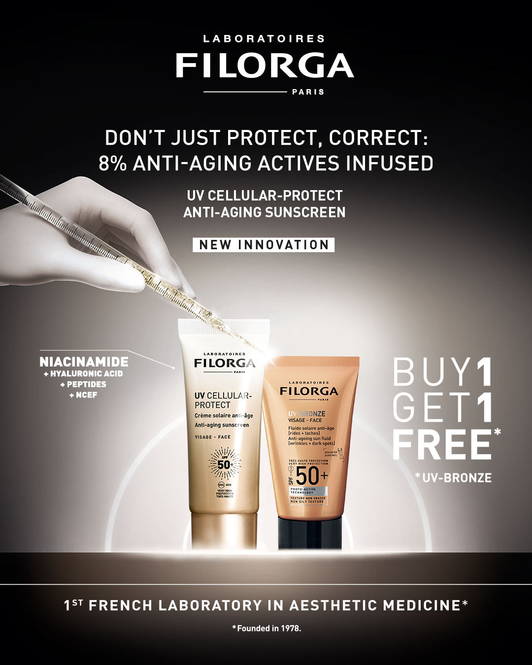 Buy 1 UV Cellular-Protect Face + Get 1 UV-BRONZE FREE