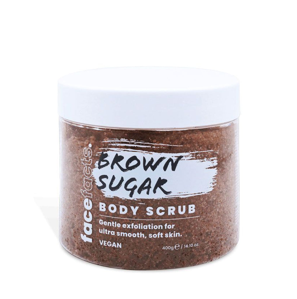 face facts body scrub - brown sugar 400G