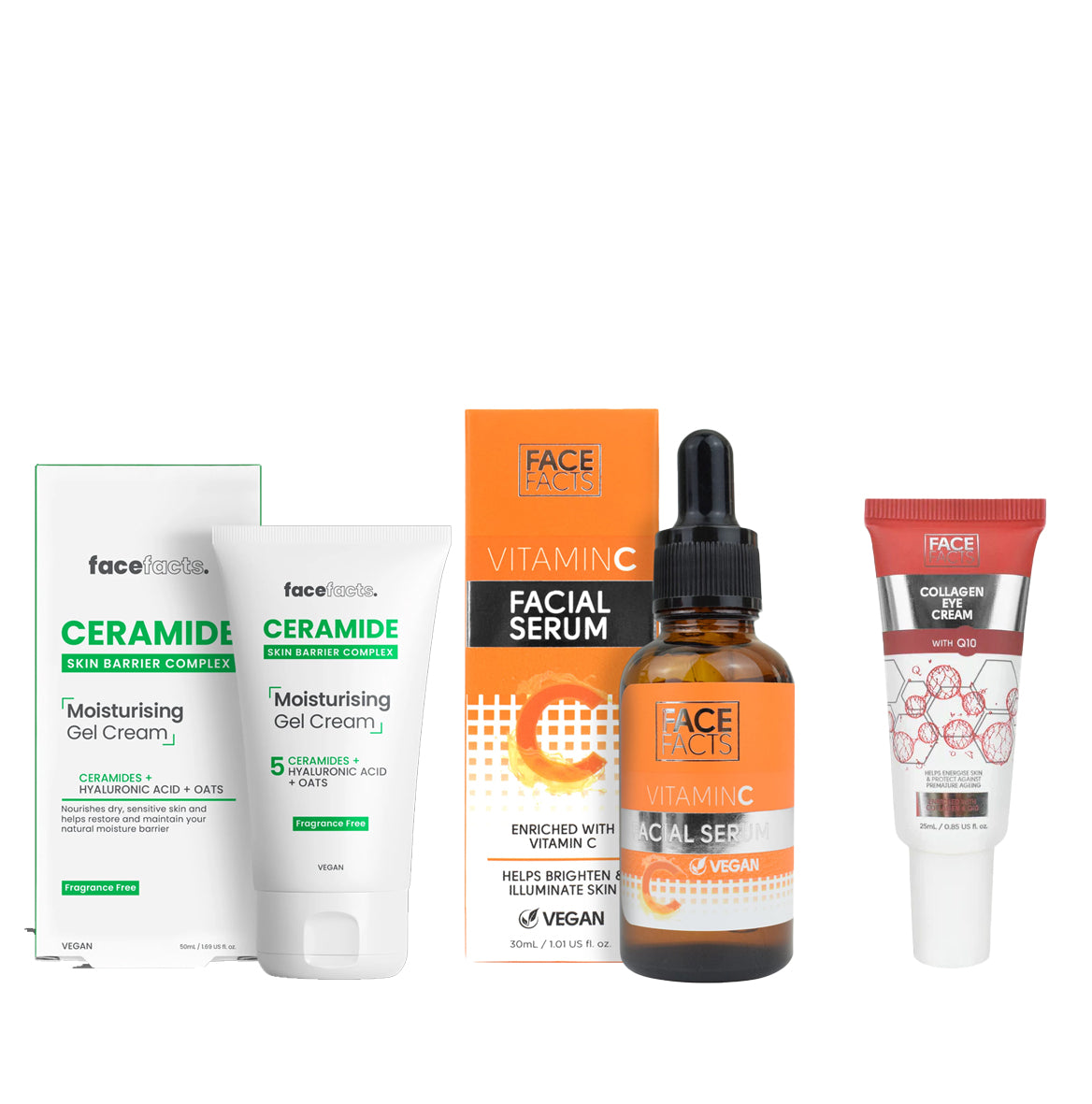 20% OFF Ceramide Moisturising Gel Cream + Vitamin C + Collagen & Q10 Eye Cream