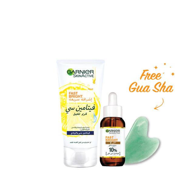 15% OFF Night cream + Night serum + Gua sha