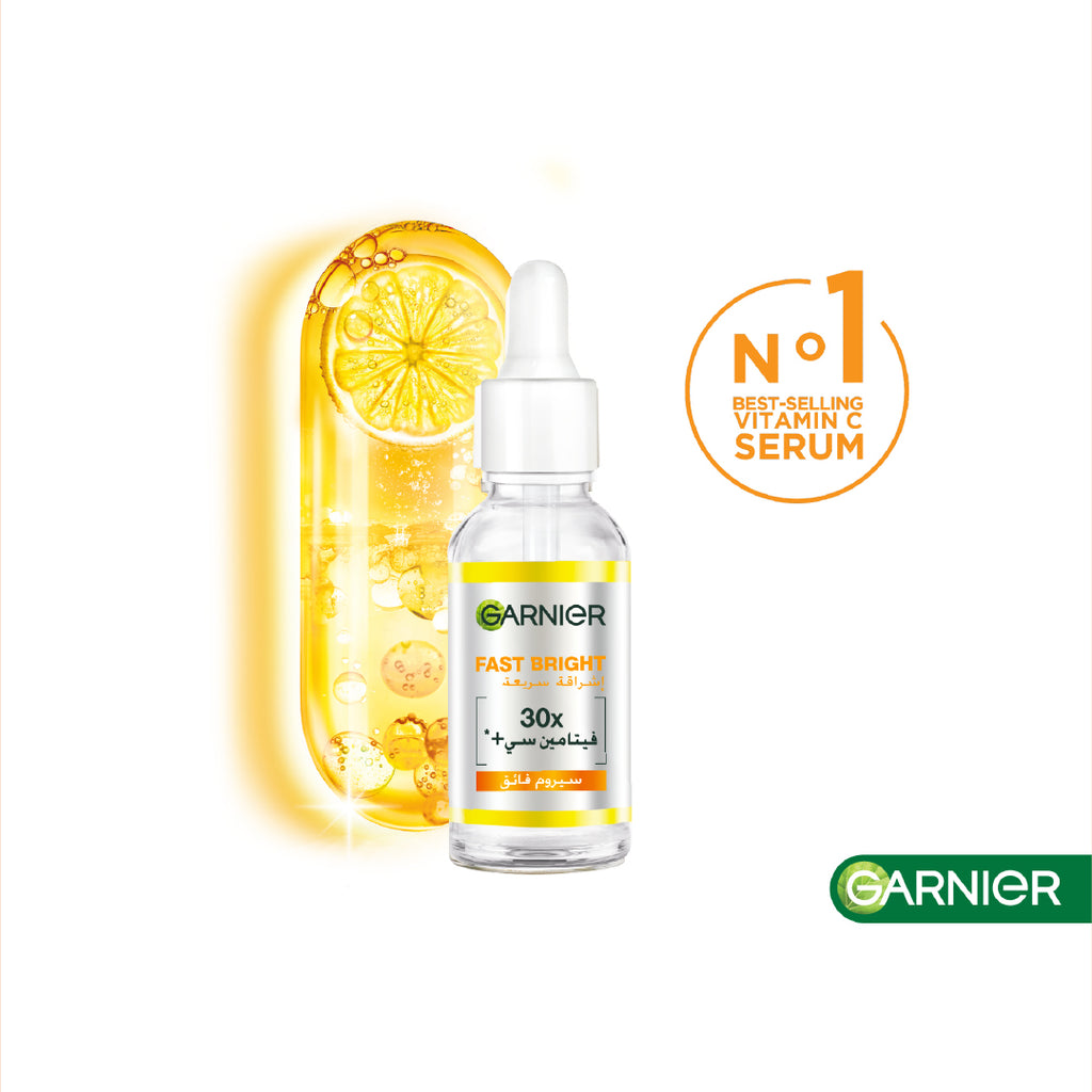 Garnier Fast Bright Vitamin C + Niacinamide 30x Brightening Booster Serum