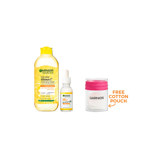 15 % OFF Fast bright Micellar + Vitamin C serum + Free Cotton Pouches