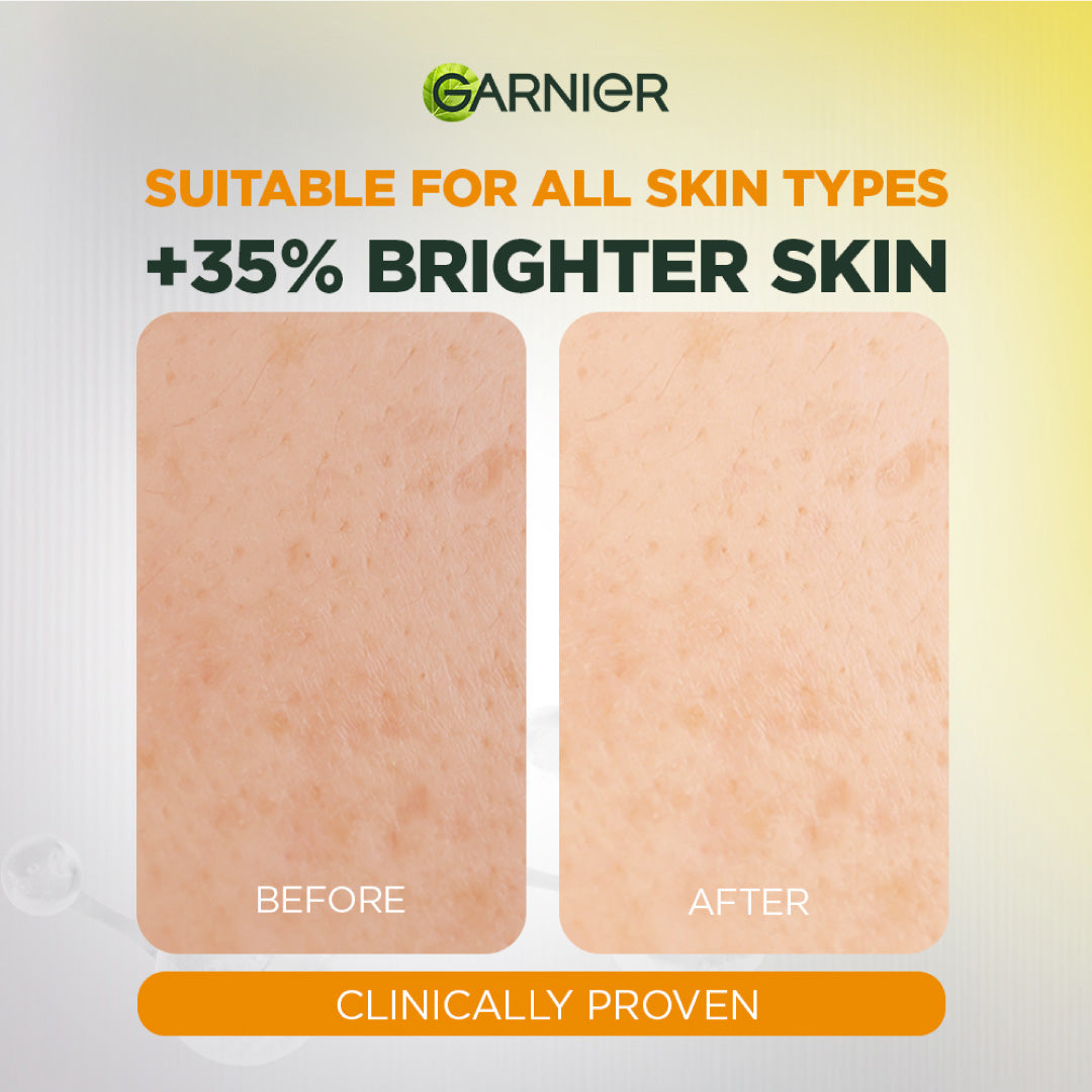 Garnier Fast Bright Serum Cleanser - Dual Action Foam Cleanser, Brightens in 1 Wash - For All Skin Types, Even Sensitive Skin - 100 ml