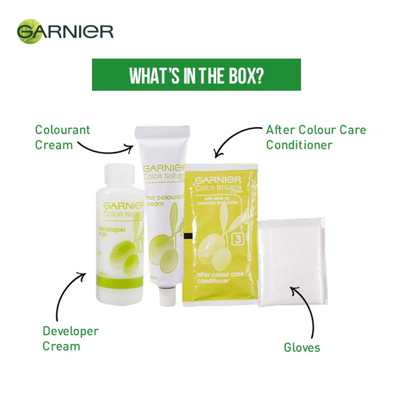 Garnier Color Naturals Nourishing Permanent Hair Color, Natural Long-Lasting Shiny Color