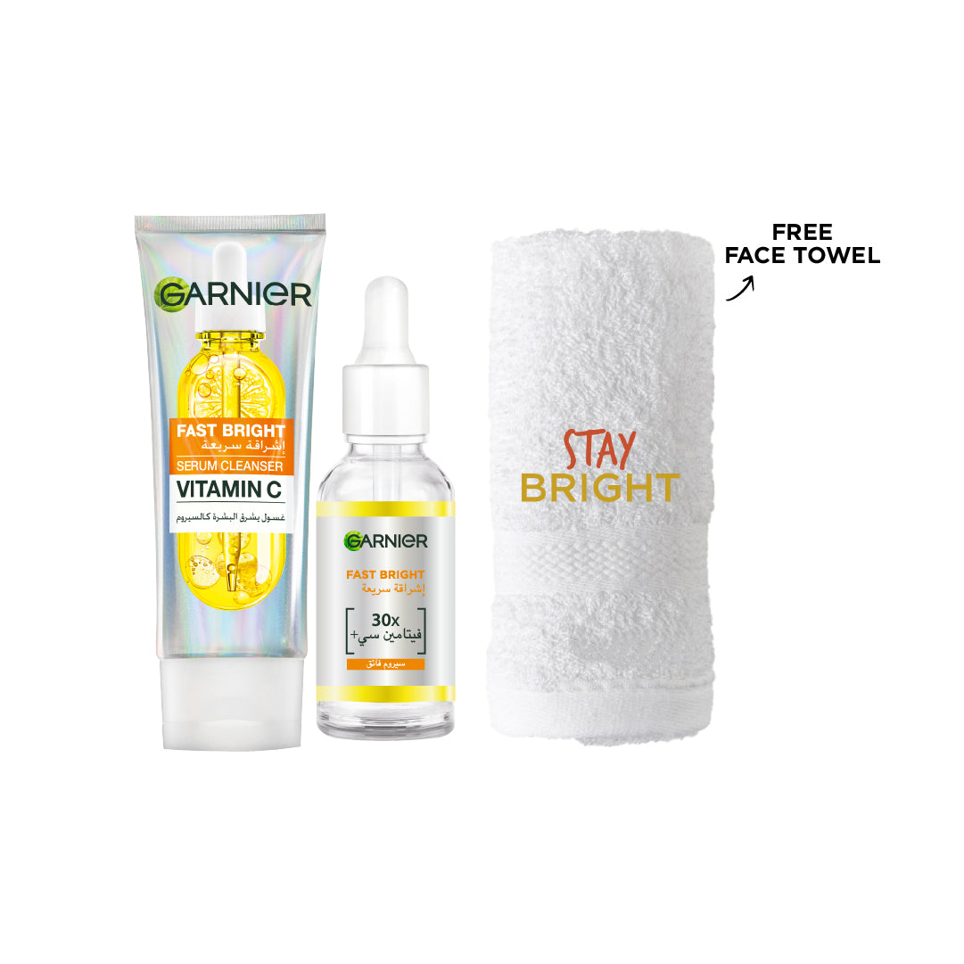 Buy Serum Cleanser + Fast Bright Serum Get Face towel