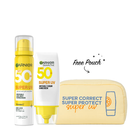Buy super uv serum + mist Get Yellow pouch