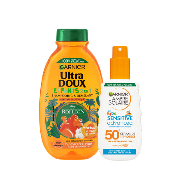 15 % OFF Sunscreen spray for kids  + Ultra Doux Shampoo Apricot