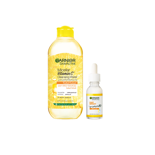 25% OFF Vitamin C Micellar Water 400 ml + Fast Bright Vitamin C Booster Serum 30ml