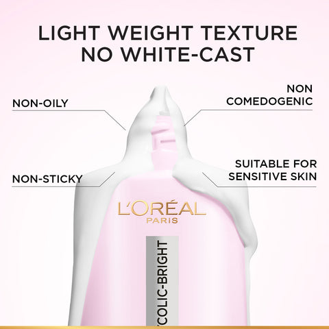 L’Oréal Paris Glycolic Bright Anti-Dark Spot Daily UV Fluid SPF 50+ with [Glycolic Acid + Niacinamide]