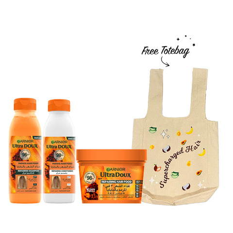 Buy Any Hair Food Shampoo + Any Hair Conditioner + Any Hair Food Jar Get Tote Bag