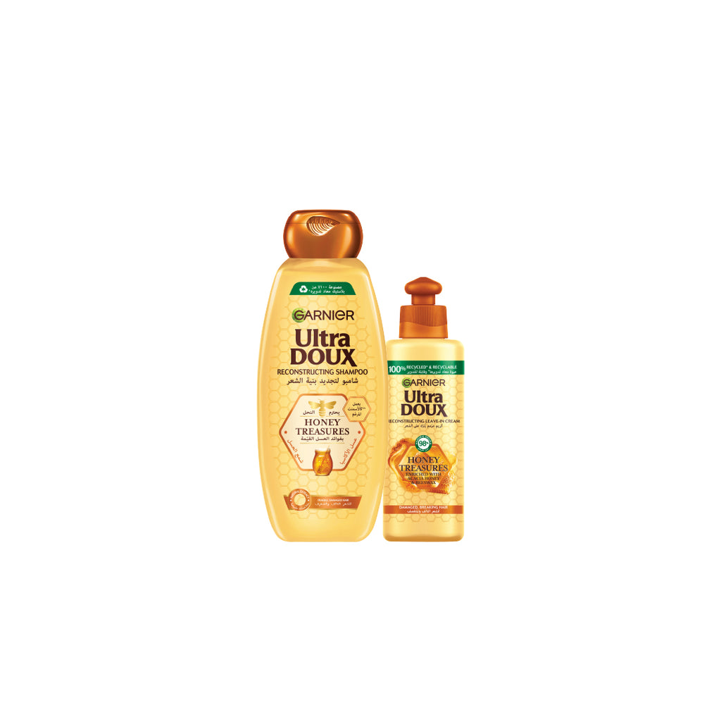 Ultra Doux Honey Treasures Shampoo 400ml + Ultra Doux Honey Treasures Leave In 200ml 15% OFF