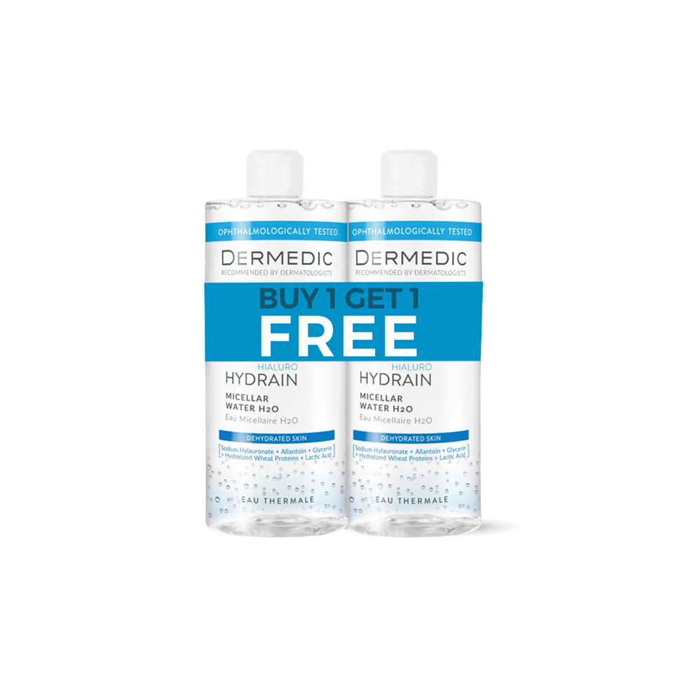 BUY Dermedic HYDRAIN3-Micellar Water H2O 500ML Get 1 FREE