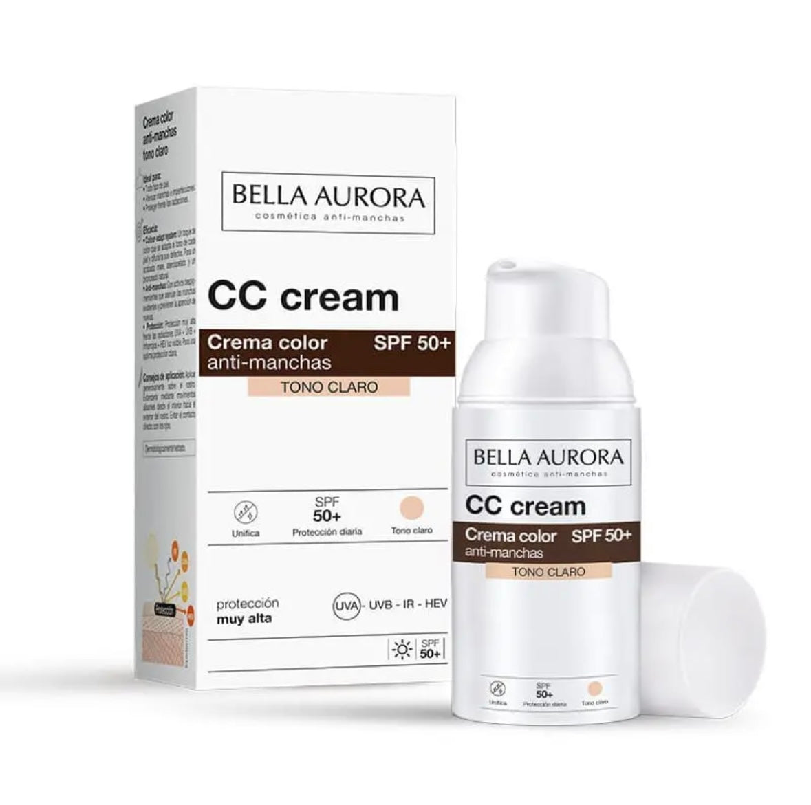 Bella Aurora Anti-Dark Spot SPF 50+ CC Cream light shade