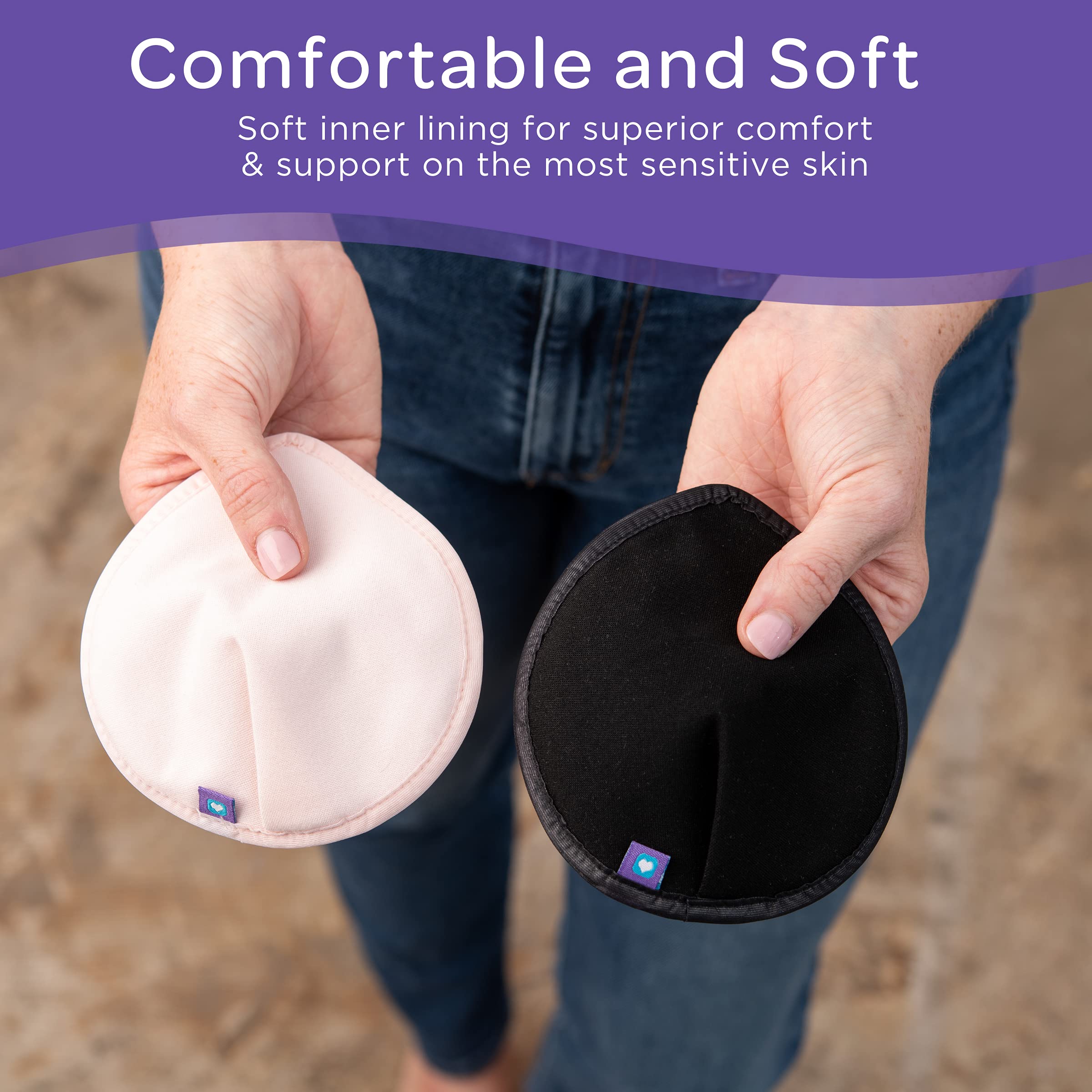 LANSINOH WASHABLE NURSING COLORED PADS X 8