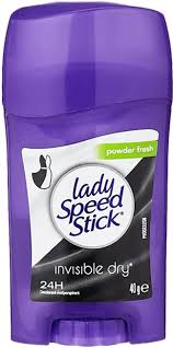 Lady Speed Stick, Invisible Dry, Antiperspirant Deodorant, Powder Fresh, 40G