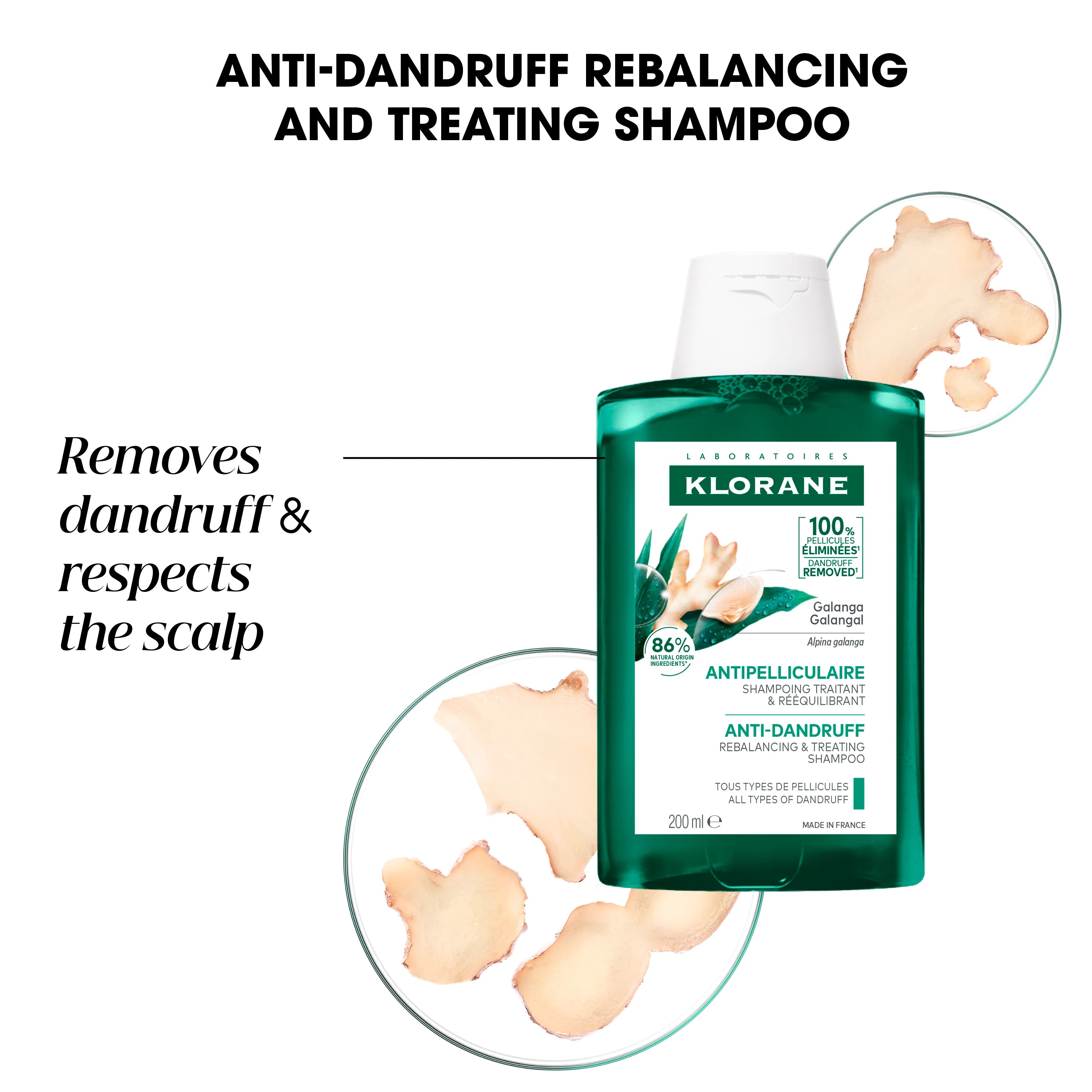 Klorane Anti-dandruff Treatment and Rebalancing Shampoo 200ml