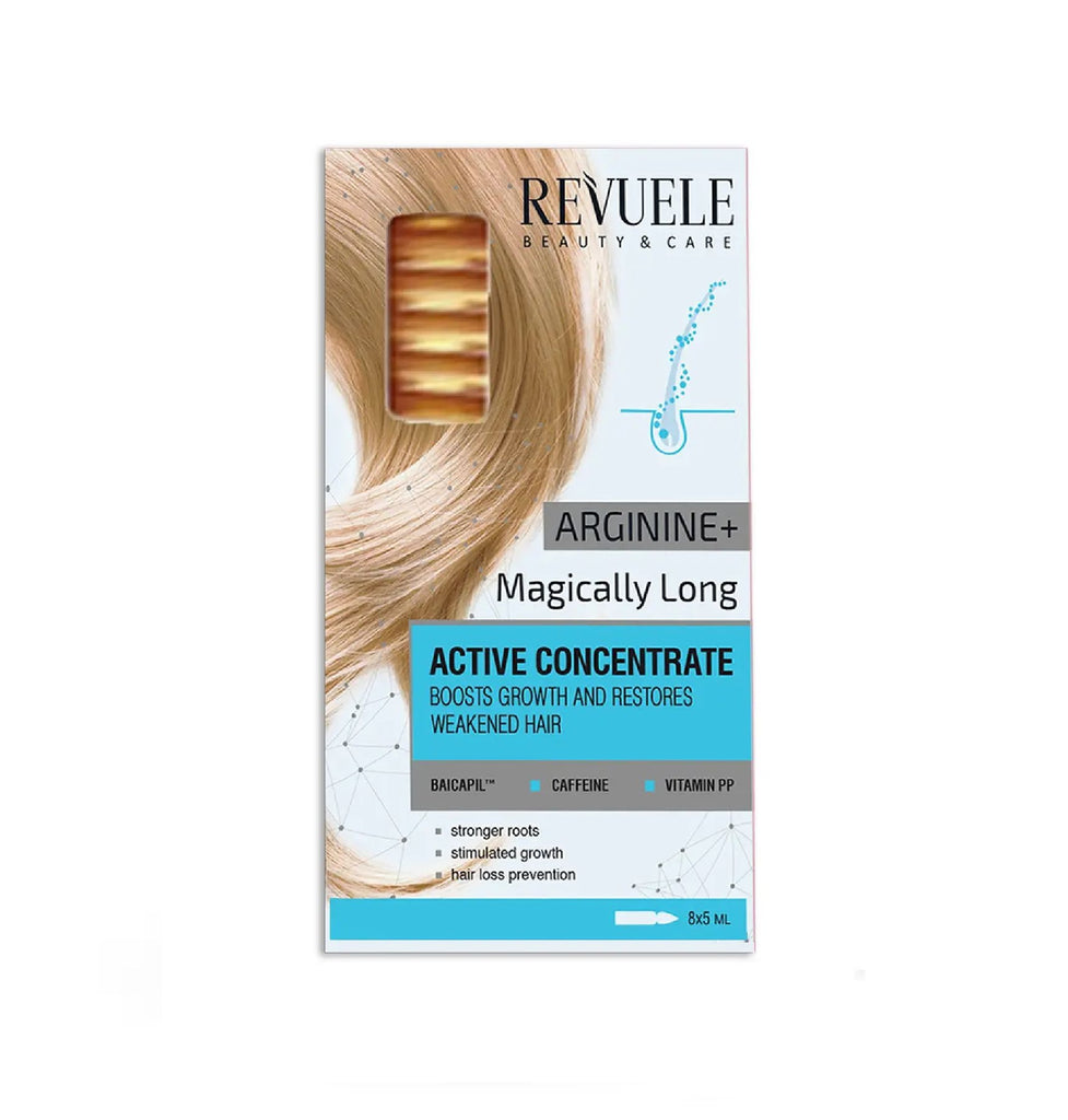 REVUELE AMPOULES ACTIVE HAIR CONCENTRATE “ARGININE+ MAGICALLY LONG”, 8х5 ml