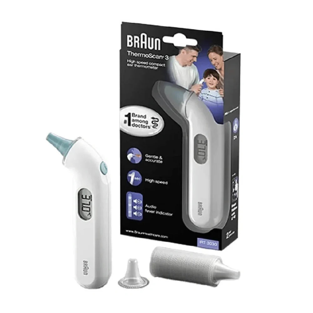 Braun ThermoScan 3 Compact Ear Thermometer IRT3030EE