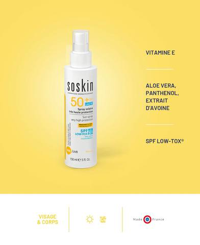 Soskin Spf50+ Protection Sunscreen Spray