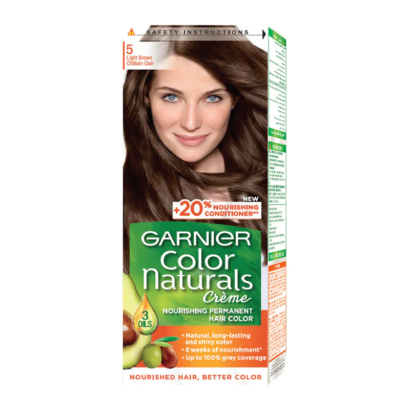 Garnier Color Naturals Nourishing Permanent Hair Color, Natural Long-Lasting Shiny Color