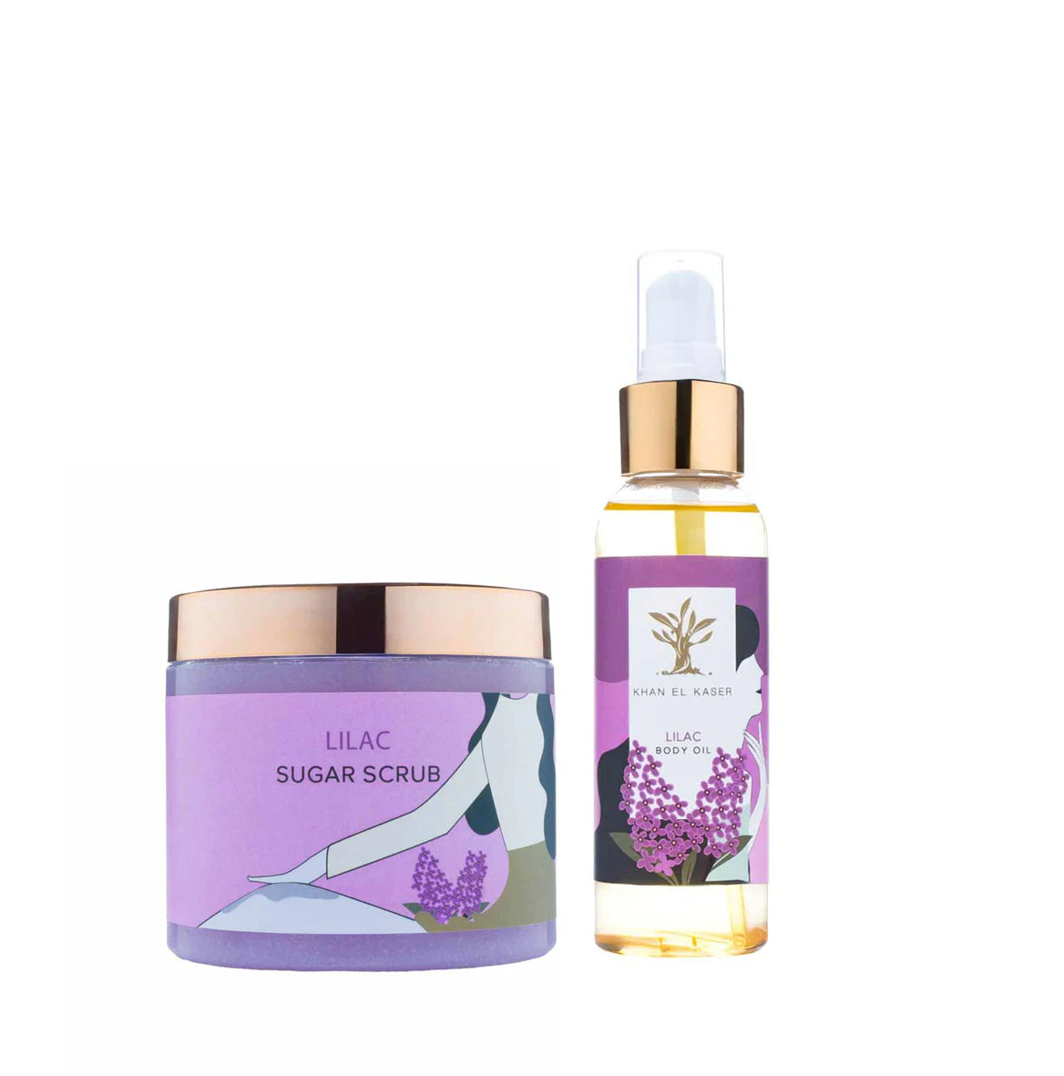 Lilac Body scrub + body oil