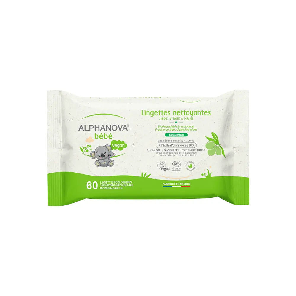 ALPHANOVA  CLEANING WIPES 60UNITS