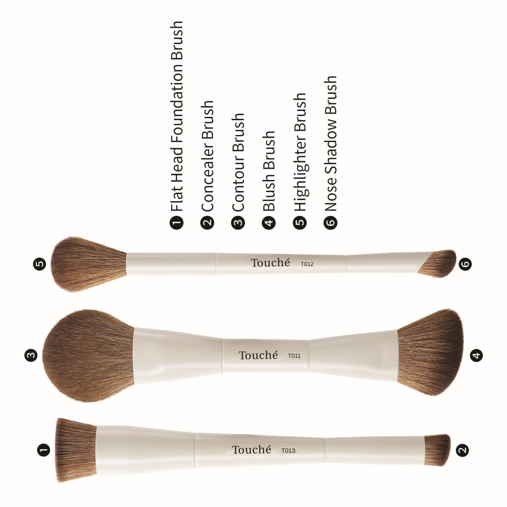 Duo Set Double Ended Brush Kit 3 Pcs