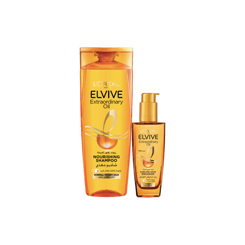 20% OFF Elvive Extraordinary Oil Shampoo Normal To Dry Hair + Elvive Extraordinary Oil Serum