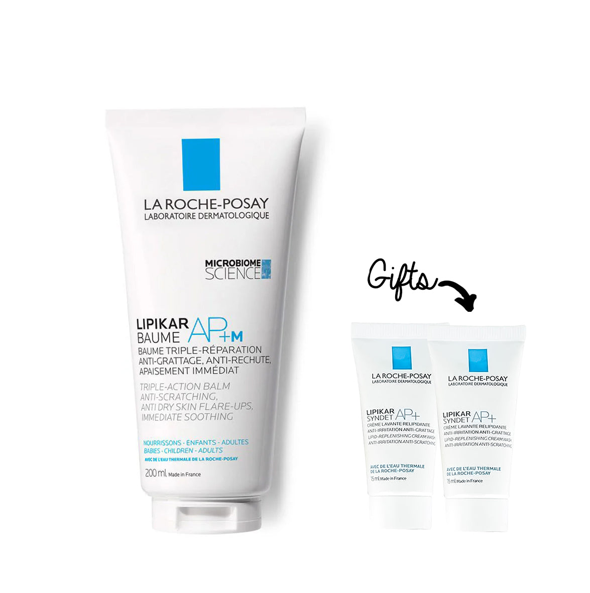 lipikar baume 200ml + lipikar syndet 15ml x 2