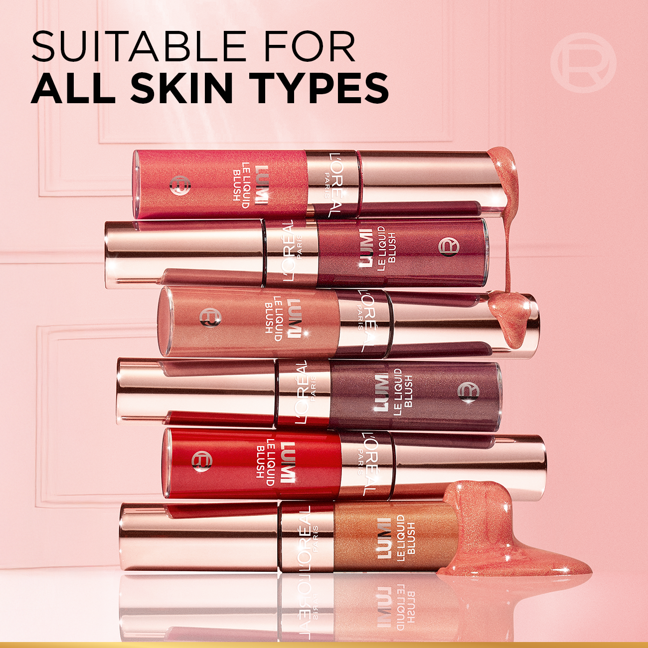 L’Oréal Paris Lumi Le Liquid Blush with a Glowy Radiant Natural Blush Finish, Weightless and Buildable, 11ml