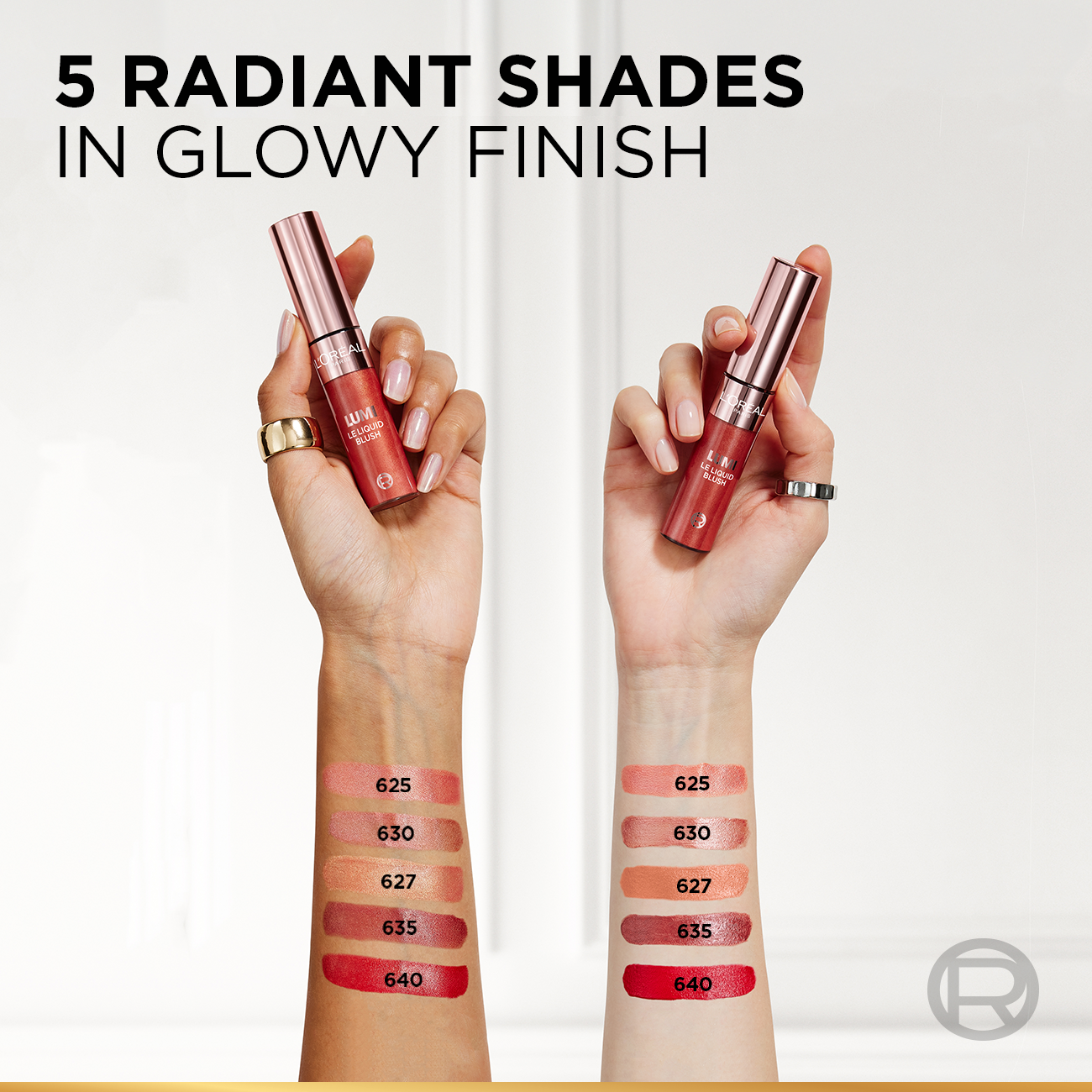 L’Oréal Paris Lumi Le Liquid Blush with a Glowy Radiant Natural Blush Finish, Weightless and Buildable, 11ml