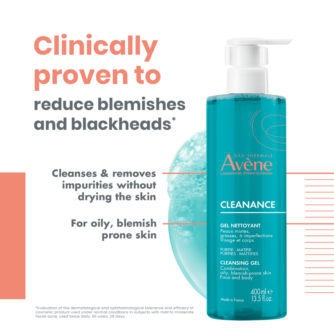 Buy Avène Cleanance cleansing gel & get a FREE 100ml Cleanance micellar water