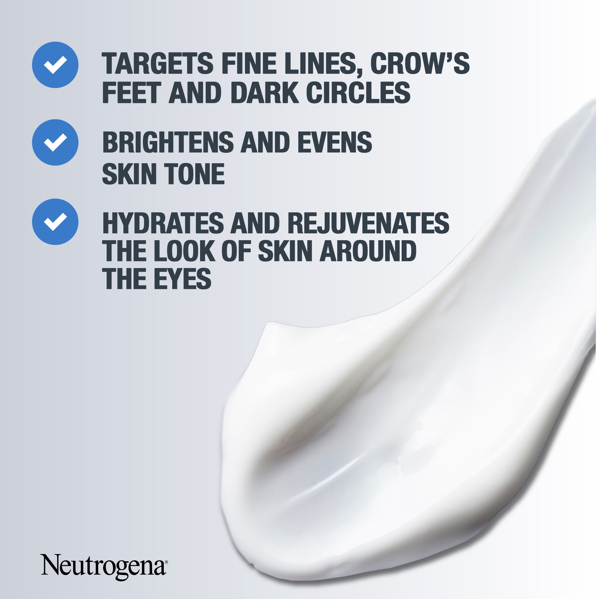 Neutrogena, Retinol Boost Eye Cream,  developed with dermatologists to fight visible signs of ageing by improving skin tone and texture and reducing the appearance of fine lines, 15ml