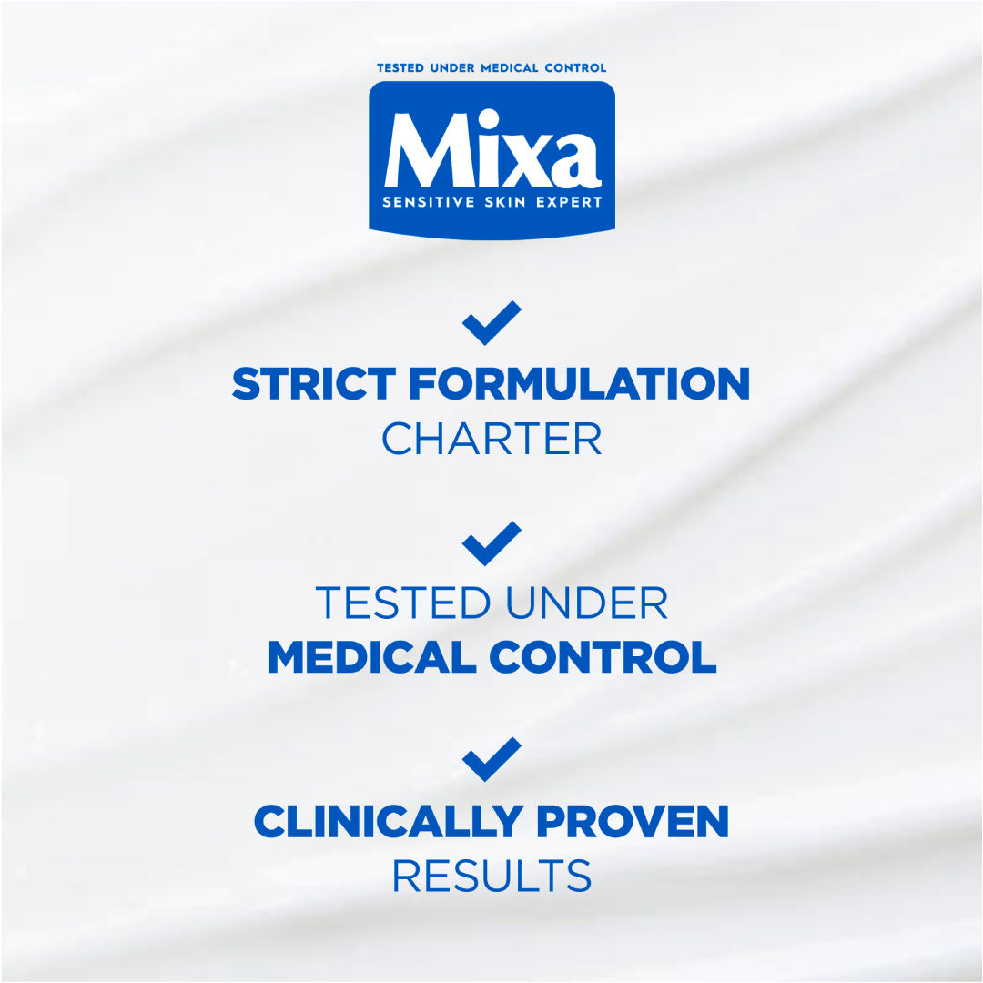 Mixa Panthenol Comfort Moisturizing Cream Jar - Anti-Scratching Cream - For Dry Skin, Atopy Prone Skin and Eczema - With 13% Glycerin, Omega 6 & 9, and Panthenol - For Face, Hands & Body - 400 ml