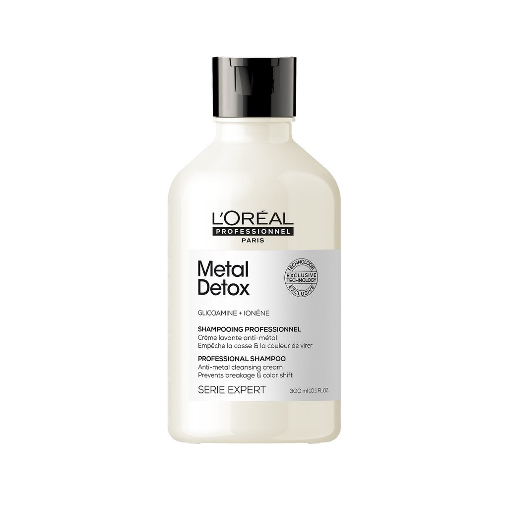 L’Oréal Professionnel | Metal Detox anti-metal cleansing cream | After color, balayage & lightening | SULFATE FREE | rich creamy texture with Glicoamine & Ionène | SERIE EXPERT | 300 ml