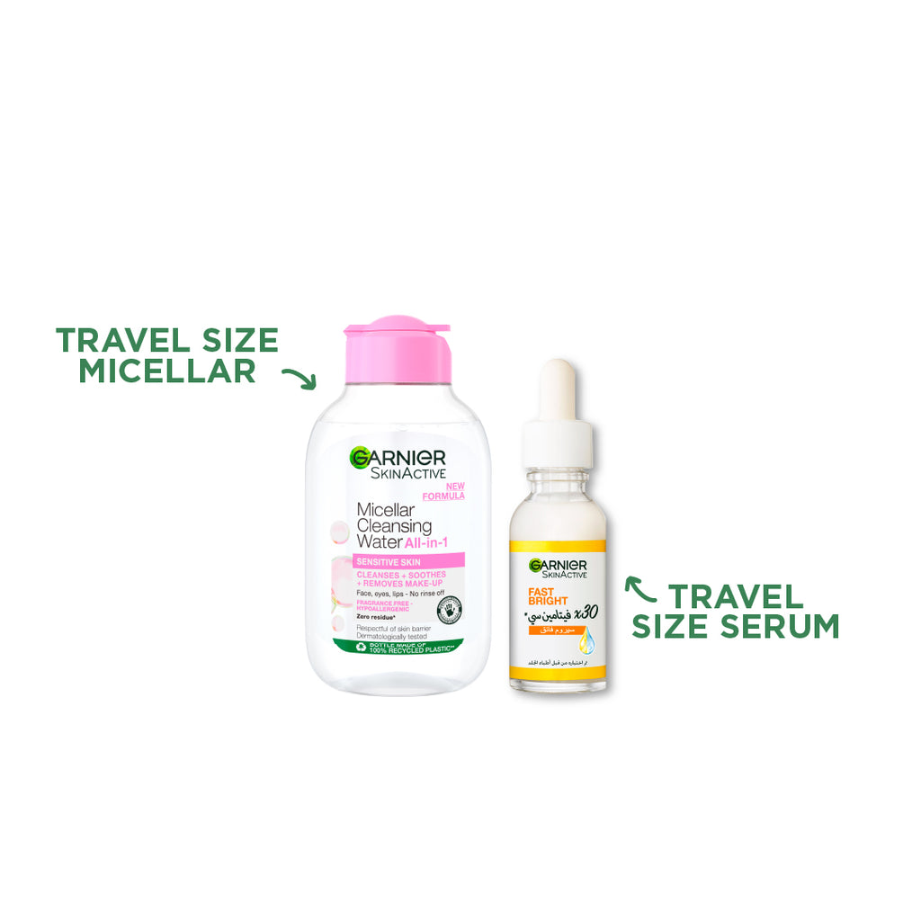 15 % OFF Mini micellar water + Mini Fast Bright Vitamin C  Serum