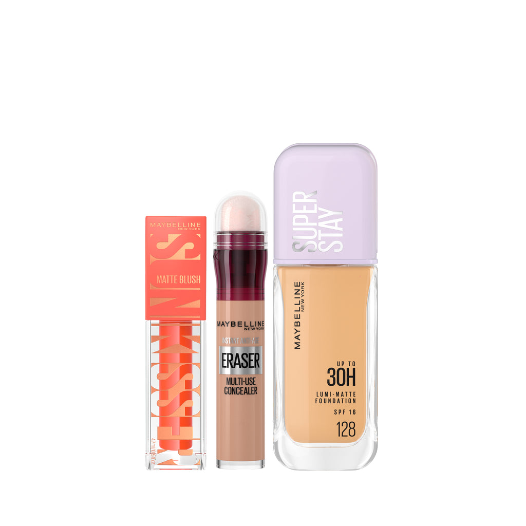 20 % OFF Instant age rewind + Lumi matte foundation + Sunkisser blush