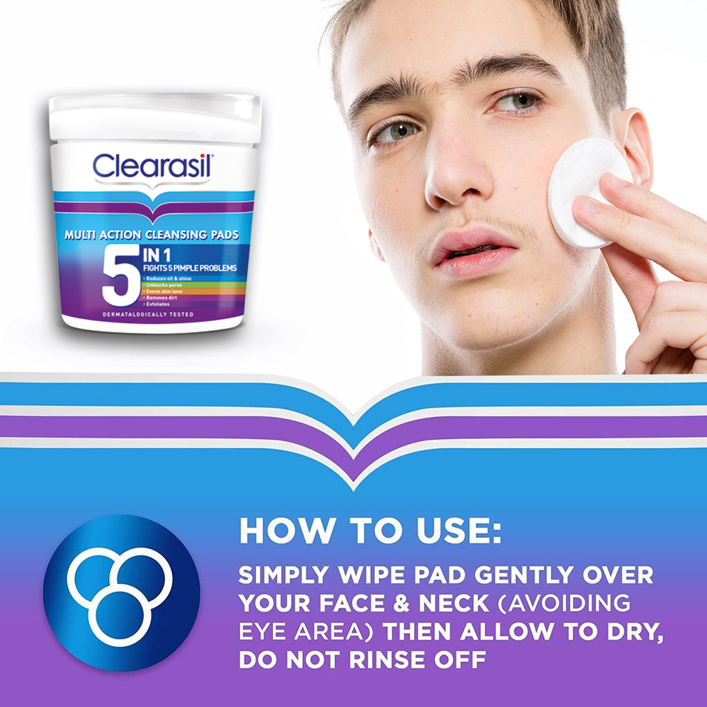 Clearasil Ultra 5 in 1 Cleansing Pad 65 Pads