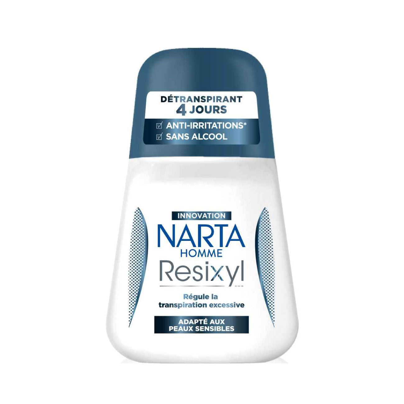 Narta - Resixyl - Roll On Deodorant for Sensitive Skin & Excessive Sweating - 48H Anti-Perspirant Protection - For Men - 50ml