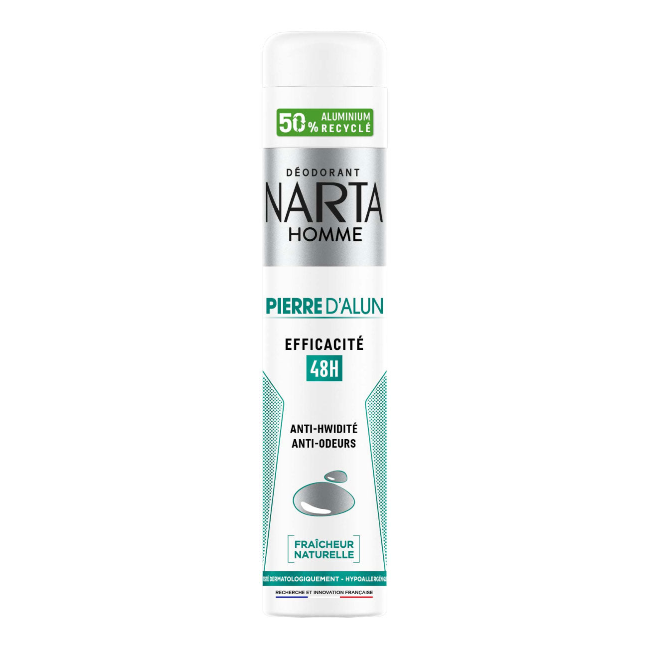 Narta - Alum Stone - Spray Deodorant - For Men - 48H- 200ml