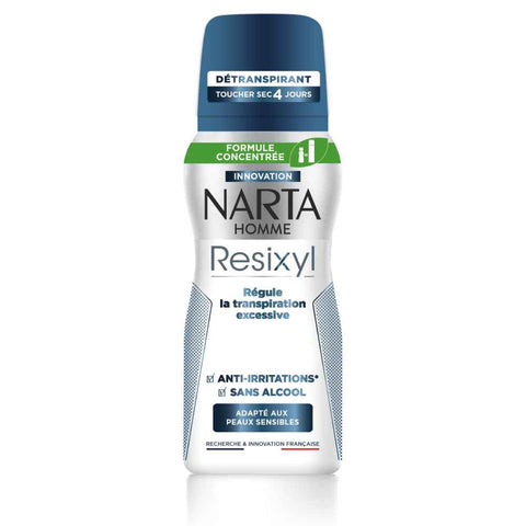 Narta - Resixyl - Spray Deodorant for Sensitive Skin & Excessive Sweating - 48H Anti-Perspirant Protection - For Men - 100ml