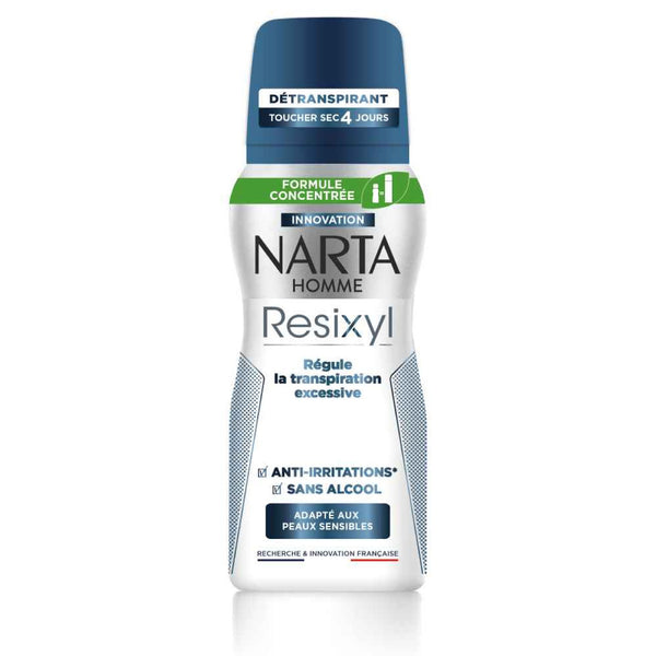 Narta - Resixyl - Spray Deodorant for Sensitive Skin & Excessive Sweating - 48H Anti-Perspirant Protection - For Men - 100ml