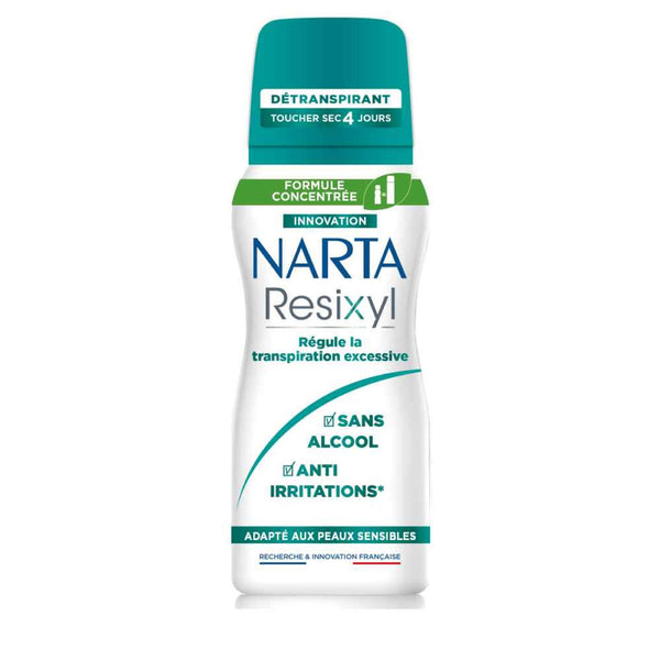 Narta - Resixyl - Spray Deodorant for Sensitive Skin & Excessive Sweating - 48H Anti-Perspirant Protection - For Women - 100ml