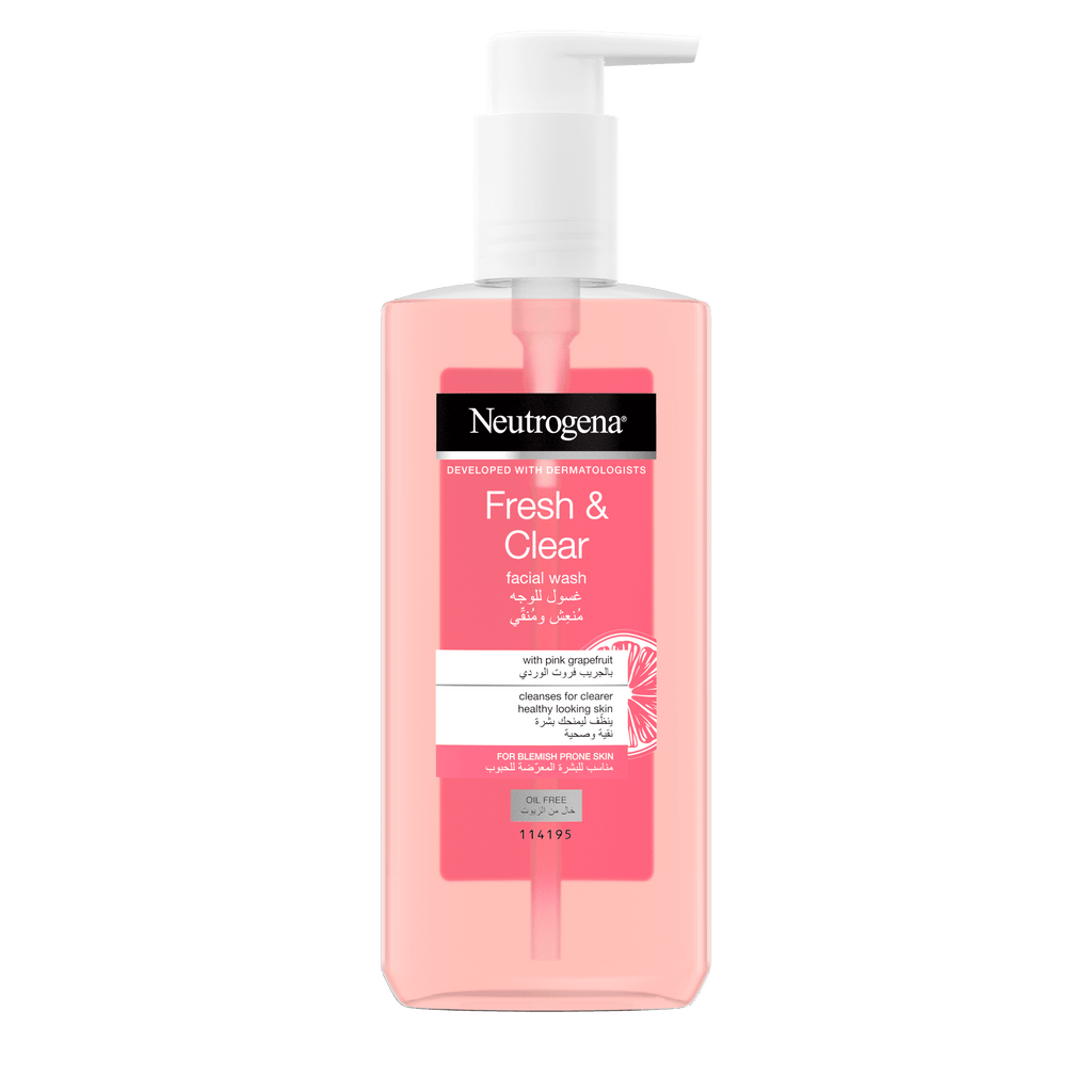 Neutrogena Fresh & Clear Facial Wash with Pink Grapefruit 200ml