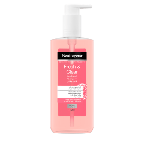 Neutrogena Fresh & Clear Facial Wash with Pink Grapefruit 200ml