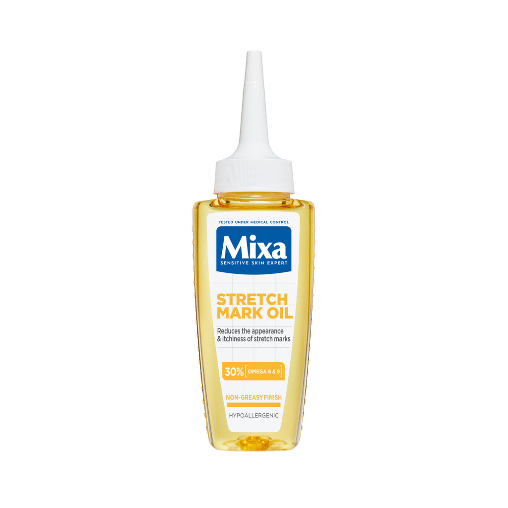 Mixa Anti Stretch Mark Oil - For Skin with Stretch Marks - With Omega 6 & 9 - 100 ml