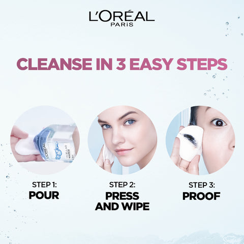 L'Oréal Paris 3-in-1 Refreshing Micellar Water, deep cleansing moisturize micellar for dry to normal skin 400ML